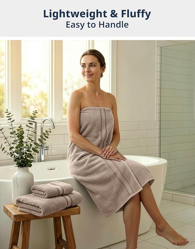 LANE LINEN Luxury Bath Towel Set - Image 2