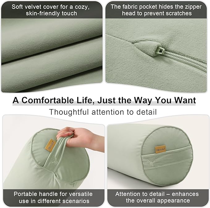 Body Pillow for Adults, Long Round Pillow, Big Cylindrical Pillow, Large Full - Image 5