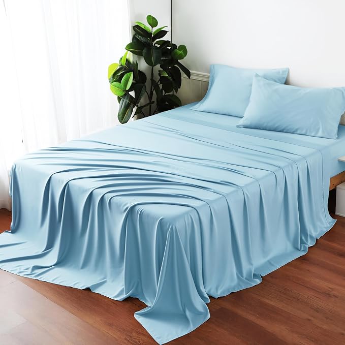 Bamboo Viscose Flat Sheets Only, Sateen Weave Full Size Flat Sheet Only - Image 7