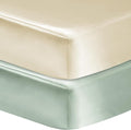 GUNTAIL 2 Pack Satin Soft Crib Sheet by GUNTAIL