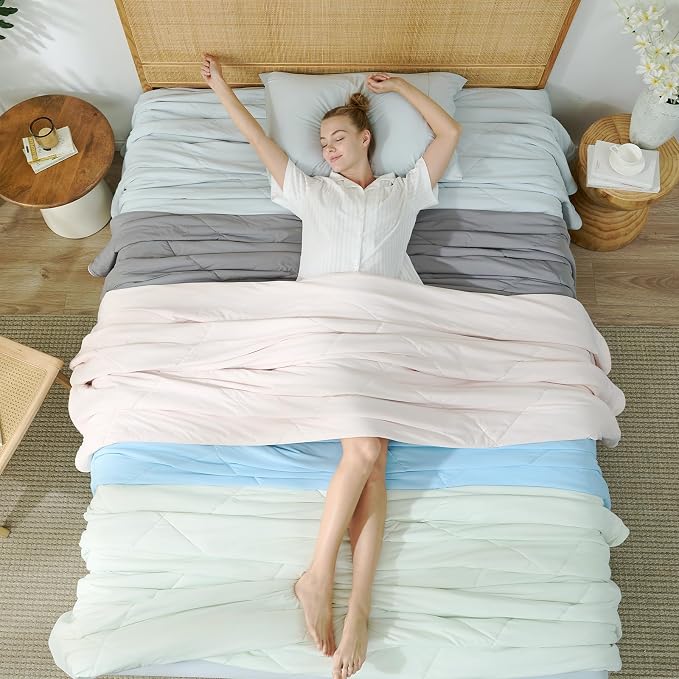 Cozy Bliss Cooling Comforter Twin Size, Cooling Blankets - Image 8