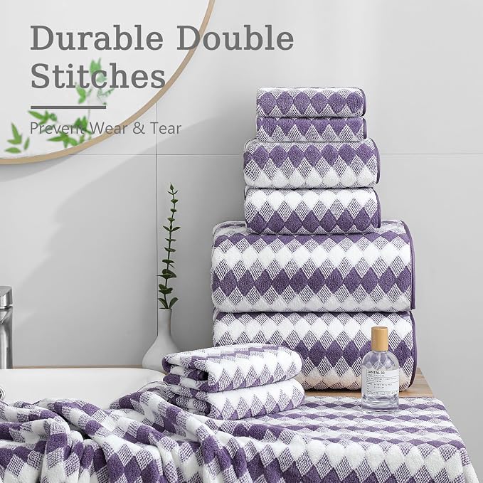 4 Piece Extra Large Bath Towel Set Oversized Bath Sheet 35"x70" Bathroom Towel - Image 6
