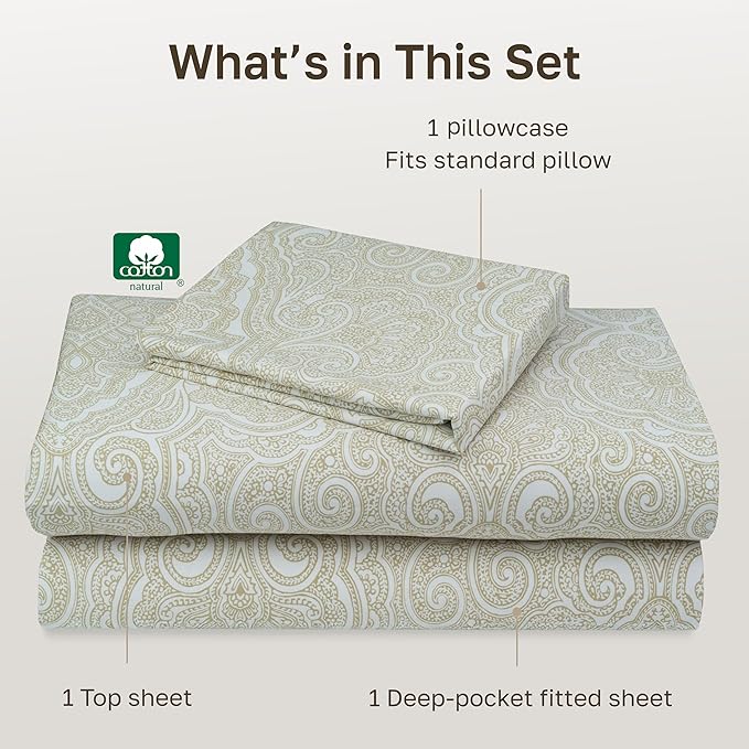 California Design Den Soft 100% Cotton Sheets Twin XL Size Set, 400 Thread - Image 4