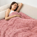 Wemore Weighted Blanket for Adults Twin Size 15 lbs, Dual Sided Soft Fuzzy by WemoreDirect