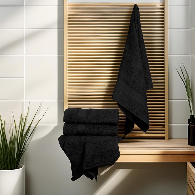Commercial Bulk Pack of 12 Large Bath Towels – 100% Cotton Terry 24" x 50" – - Image 6