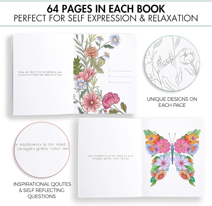 Beautiful Adult Coloring Book Set of 2 - Image 4