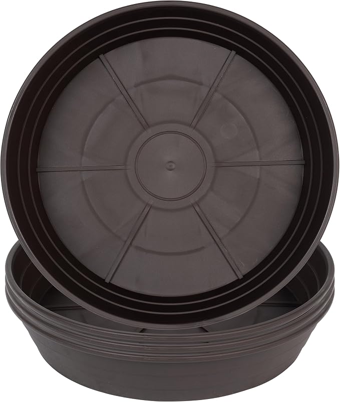 Plant Saucer 8 Inch 4 Pack 6 8 10 12 14 16 18 20 25, Plastic Plant Trays by LWALRS