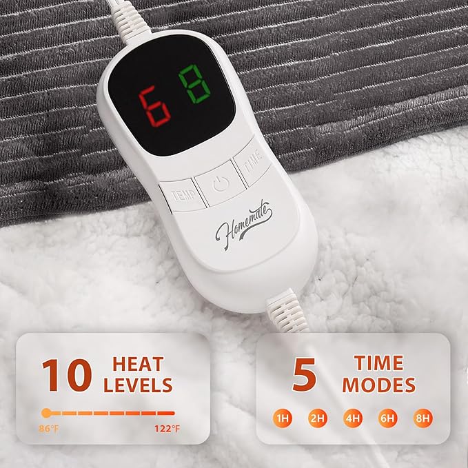 Homemate Heated Blanket Electric Throw - Image 3