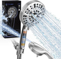 Pavezo® High Pressure Shower Head Handheld 5" Large, Extra Long 60" SS Hose by Pavezo