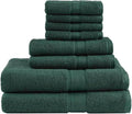 Madison Park 800GSM Bathroom Towel Set of 8 100% Cotton Bath Towel Set by MADISONPARK