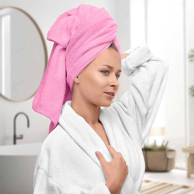 Avalon Towels Luxury 8 Piece Pink Towels Set, 2 Bath Towels, 2 Hand Towels and - Image 2