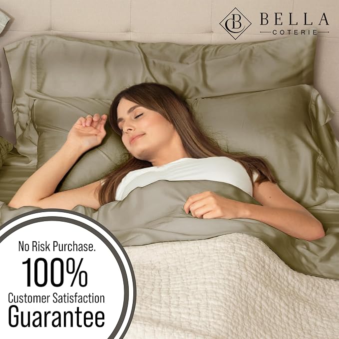 BELLA COTERIE | Luxury Bamboo Viscose King Size Pillowcase Set | 100% - Image 5