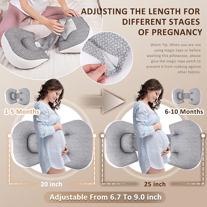Chilling Home Portable Pregnancy Pillow Memory Foam–Maternity Body Pillow - Image 4
