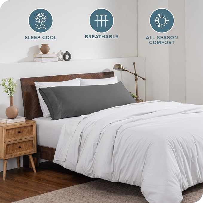 Bare Home Microfiber Body Pillow Cover - Image 2