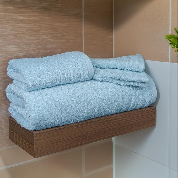 Tens Towels Pack of 8 Towels Set, 2 Extra Large Bath, 2 Hand, 4 Washcloths - Image 2