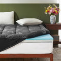 BEDLORE 4 Inch Memory Foam Mattress Topper Queen, 2-in-1 Dual Layer Design by Bedlore