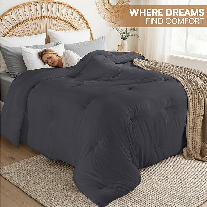 Utopia Bedding Comforters King Size, All Season Duvet Insert, Down Alternative - Image 4