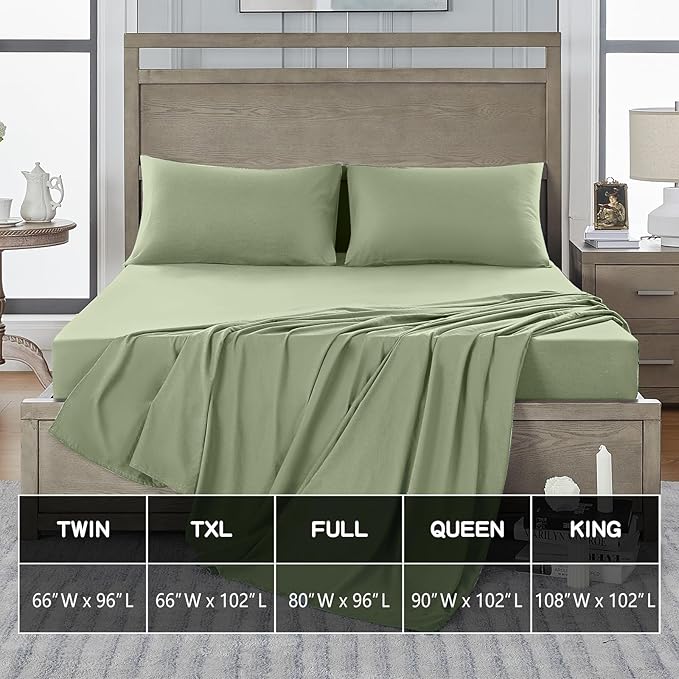 FreshCulture Twin Flat Sheets Only 2 Pack - Image 5