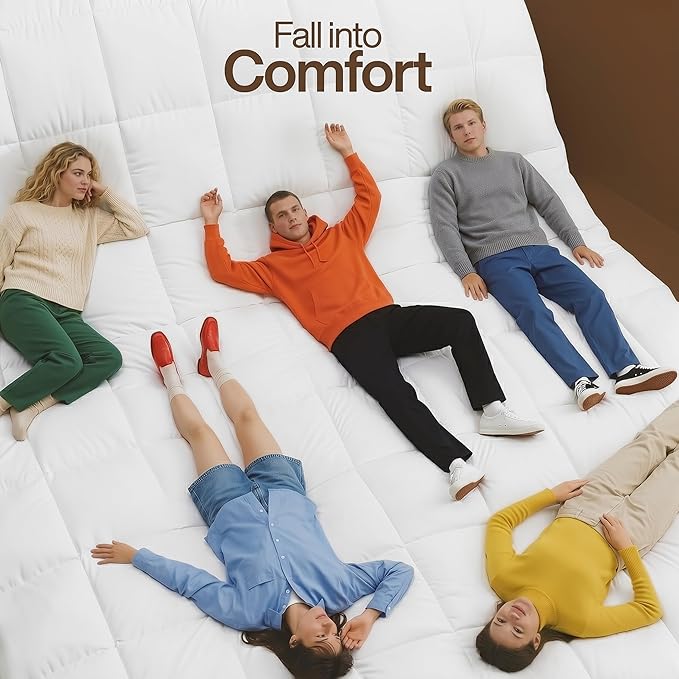 Utopia Bedding Twin Comforter Duvet Insert, Quilted White Comforter - Image 3