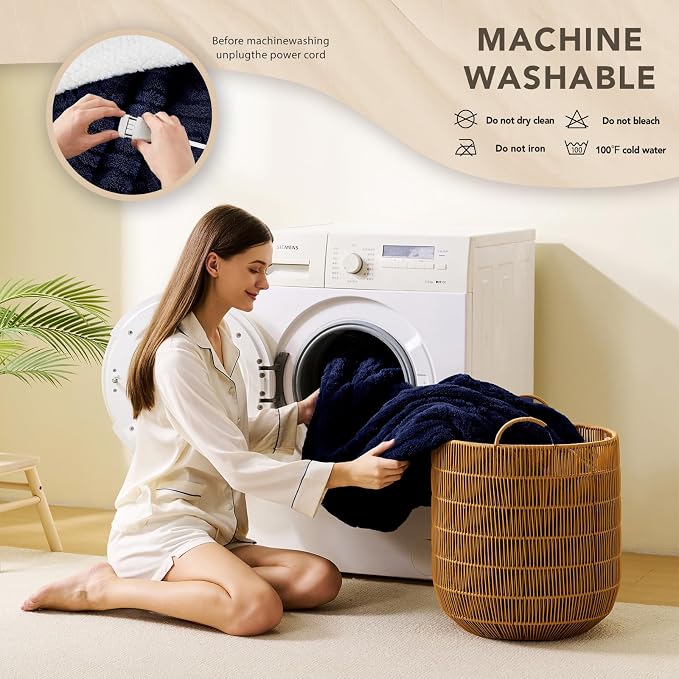 Homemate Electric Heated Blanket Full - Image 6