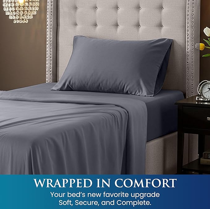 Utopia Bedding Twin Size 3 Piece Sheet Set - Image 4