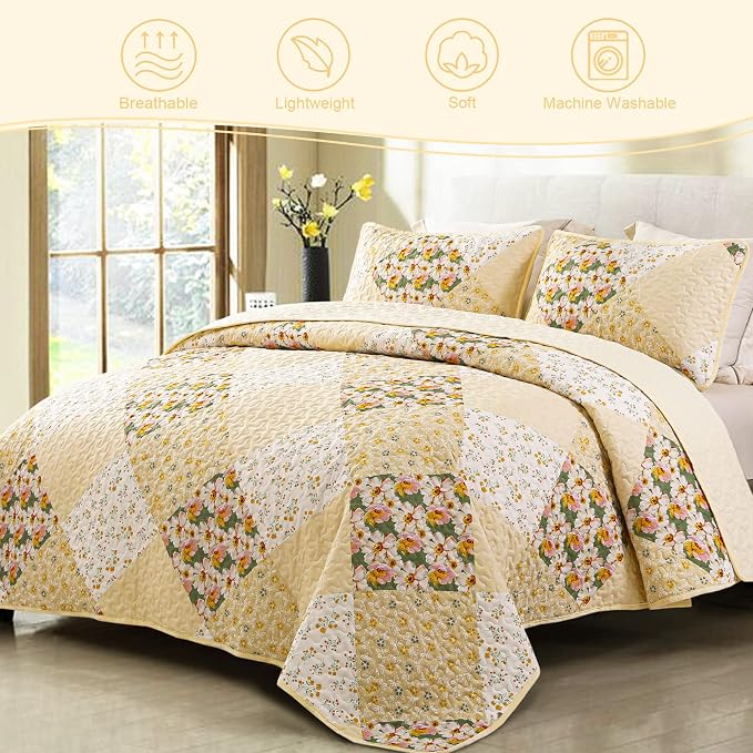 Exclusivo Mezcla Reversible Boho Quilts King Size - Image 2