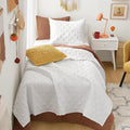 Comfort Spaces Twin Quilt Set Modern Reversible Diamond Coverlet Twin Bedding by ComfortSpaces