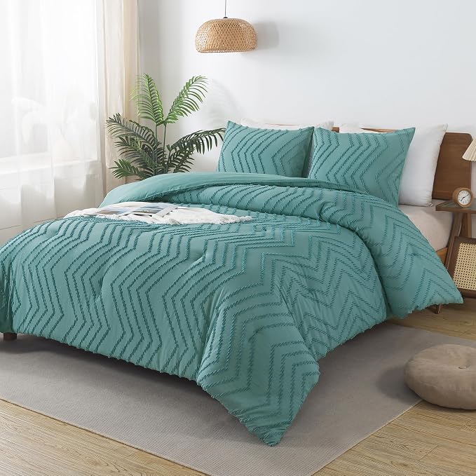 Andency Grayish Teal Twin/Twin XL Comforter Set, Twin Bed Comforter - Image 6