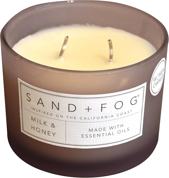 Sand + Fog Scented Candle – Milk and Honey – Additional Scents and Sizes – 100% - Image 2