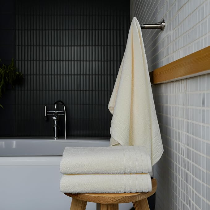 Tens Towels Pack of 4 Extra Large Bath Towels 30 x 60 Inches, 100% Cotton - Image 5