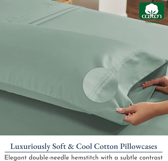 California Design Den King Size Pillow Cases Set of 2 - Image 6
