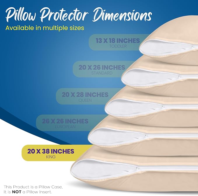 Utopia Bedding Premium 100% Waterproof Pillow Protectors - Image 2