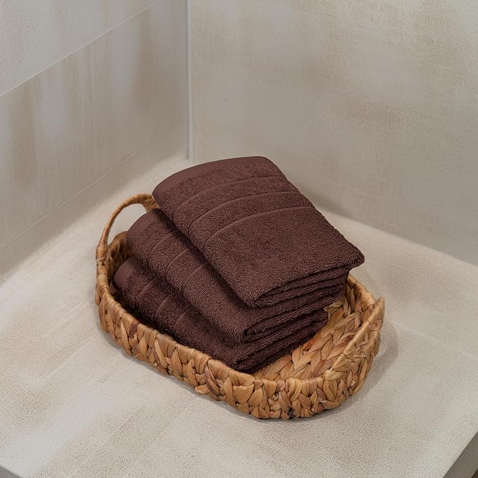 Tens Towels Pack of 6 Hand Towels, 100% Cotton, Lighter Weight, Quick to Dry - Image 2