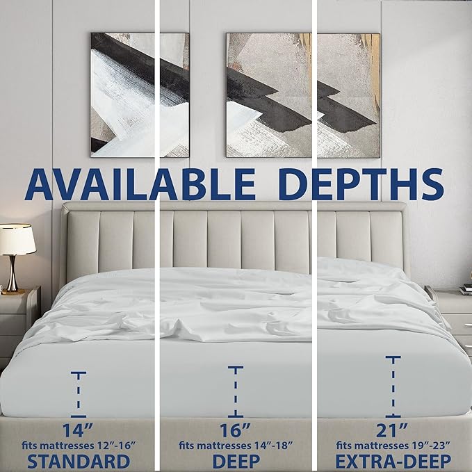 Cathay Home Full Fitted Sheet - Image 7