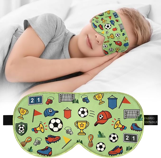 Kids Silk Sleep Mask – 100% Mulberry Silk Eye Cover, Kid Eye Mask by Unknown