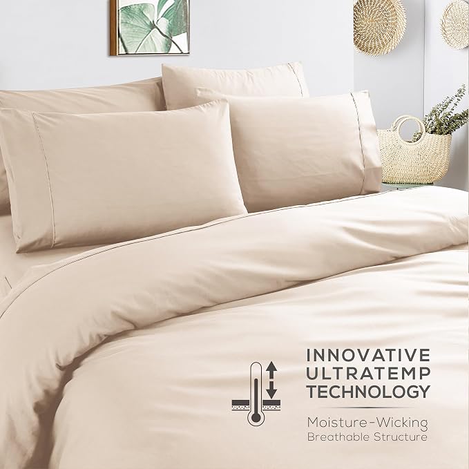 Mueller UltraTemp 6 PC Queen Sheet Set - Image 6