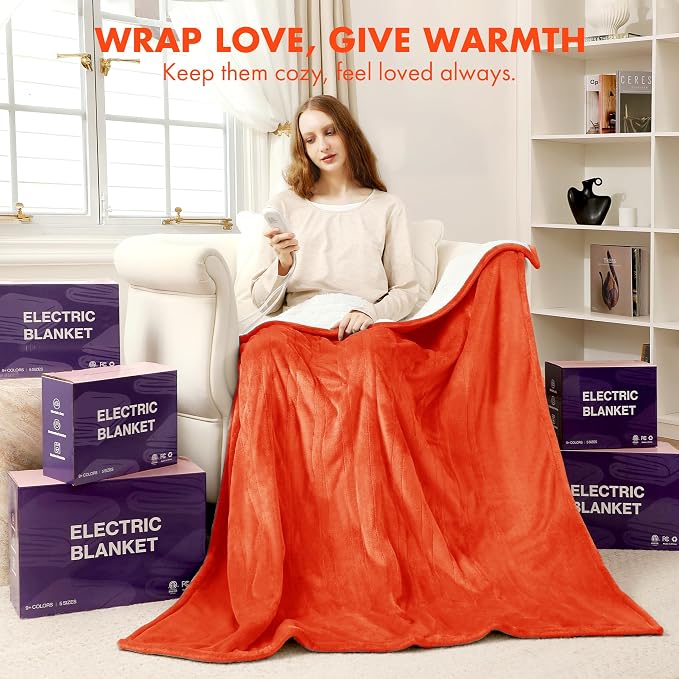 Electric Heated Blanket Twin 62" x 84" - Image 8
