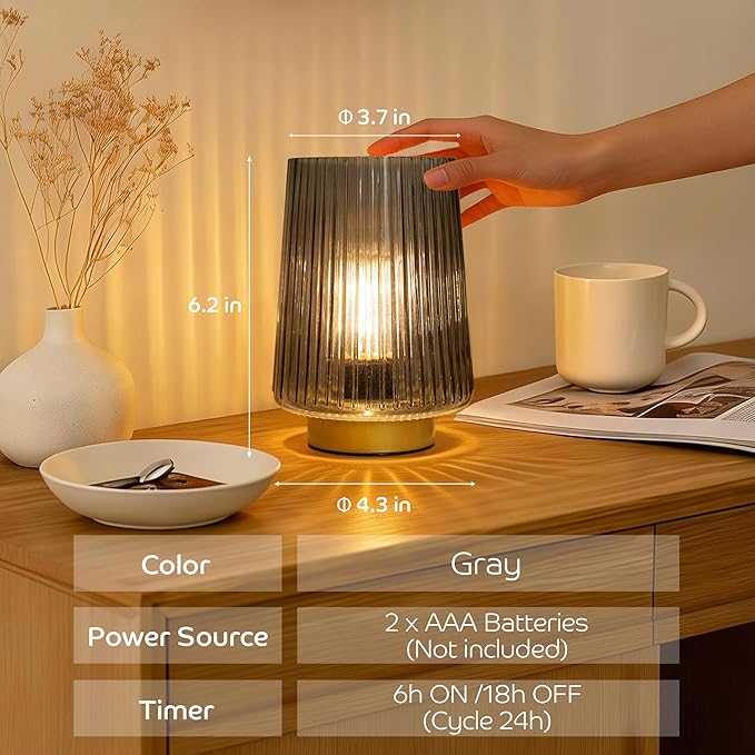 LUSHARBOR Battery Powered Lamp - Image 4
