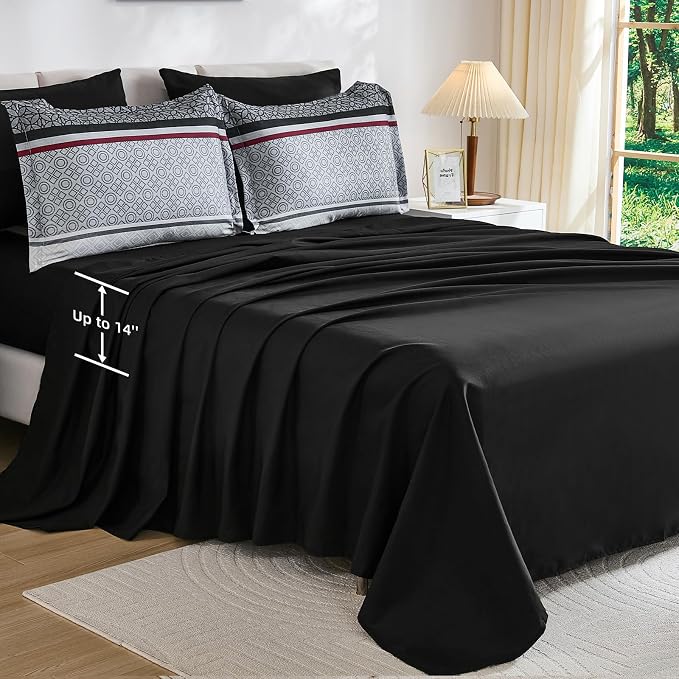 WONGS BEDDING 7 Pieces Comforter Set Queen Size - Image 6
