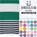HAVLULAND Turkish Beach Towels, Oversized 40"x72" Turkish Bath Towel, Highly by Havluland