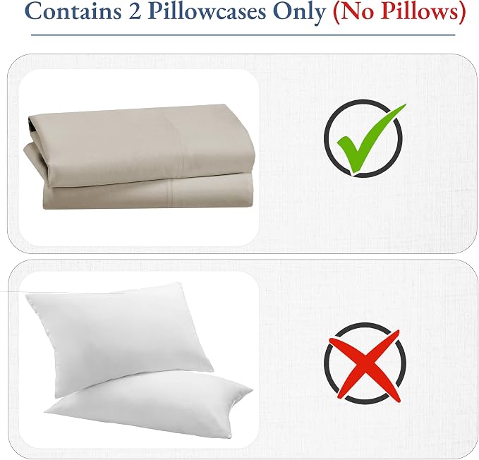 California Design Den Pillow Cases Standard Size Set of 2-800 Thread Count - Image 6