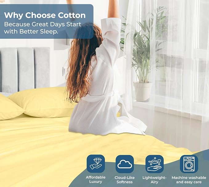 Royale Linens 100% Organic Cotton Full Flat Sheet Only - Image 7