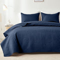 akkialla Navy Twin Quilt Set, Ultrasonic Lightweight Bedspread Coverlet by akkialla