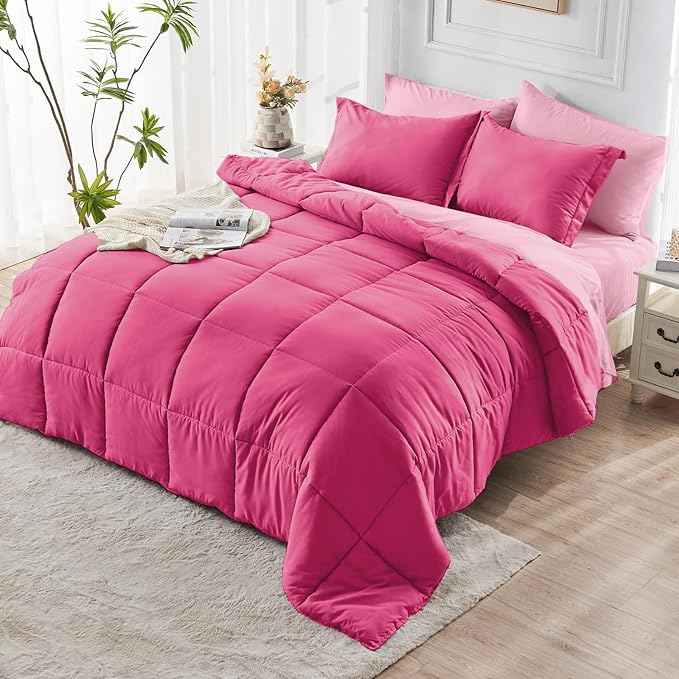 JOLLYVOGUE Queen Comforter Set, Ultra-Soft Bed in a Bag Queen Size 7 Pieces - Image 8