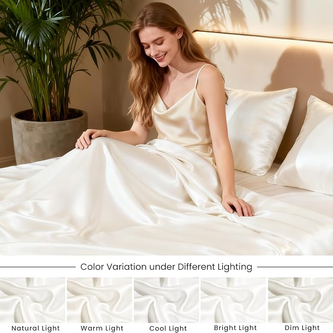 Love's cabin Full Size Satin Sheet Sets - Image 7
