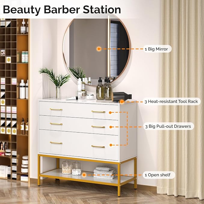 OmySalon Salon Stations for Hair Stylist, Barber Station - Image 3