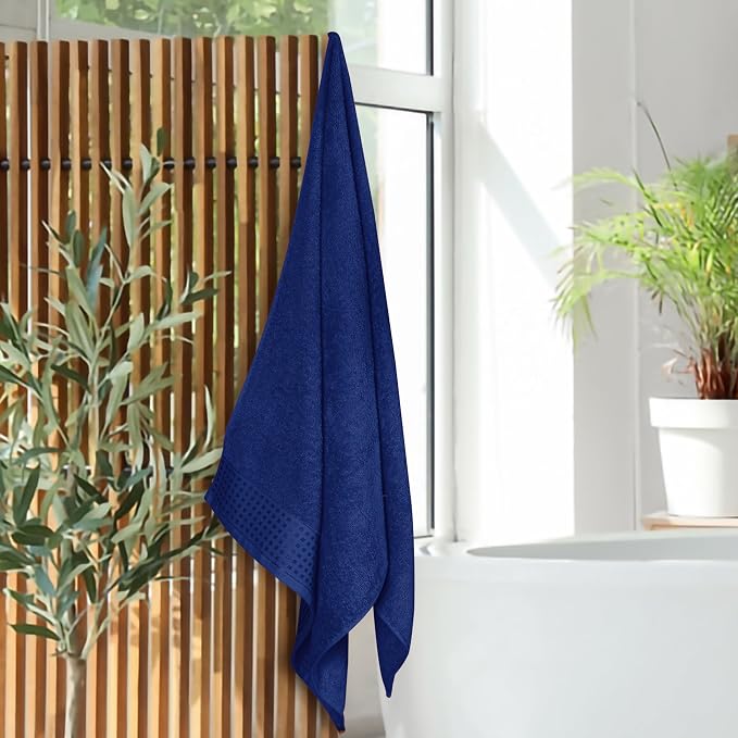 GLAMBURG Ultra Soft 4 Pack Oversized Bath Towel Set 27x54 inches, 100% Cotton - Image 4
