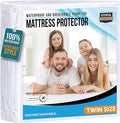Twin Size Mattress Protector Waterproof, Premium 200 GSM Terry Mattress Cover by UTOPIABEDDING