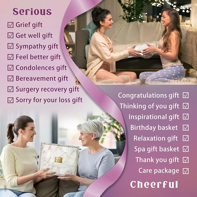AHAGIFTREE Gift Baskets for Women, Think of You, self Care, Care Package - Image 2