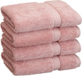 SUPERIOR Egyptian Cotton Pile Hand Towel Set of 4, Ultra Soft Luxury Towels by SUPERIOR